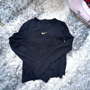 Nike Black Top with Gold Logo